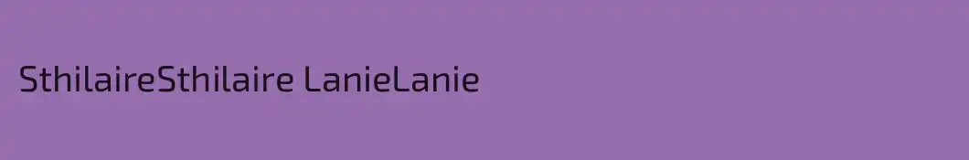 SthilaireSthilaire LanieLanie